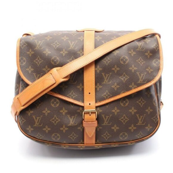 🔥LARGE🔥 Authentic Louis Vuitton Saumur 35 Crossbody Shoulder Bag Boho Soho - Picture 3 of 15